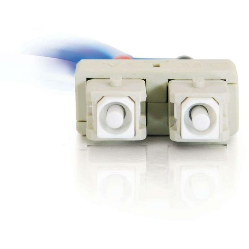 C2G-1m SC-SC 62.5/125 OM1 Duplex Multimode PVC Fiber Optic Cable - Blue - Thumbnail 4