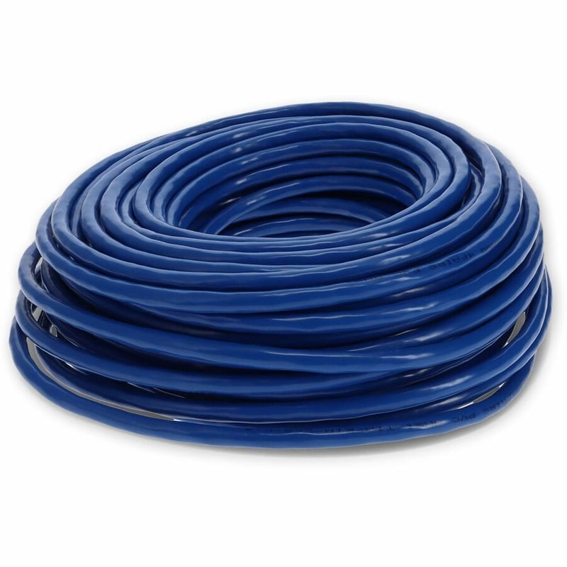 AddOn 65ft Blue CAT 7 Shielded (S/FTP) PVC Ethernet Cable Snagless Bubble Boot RJ-45 M/M - Thumbnail 4