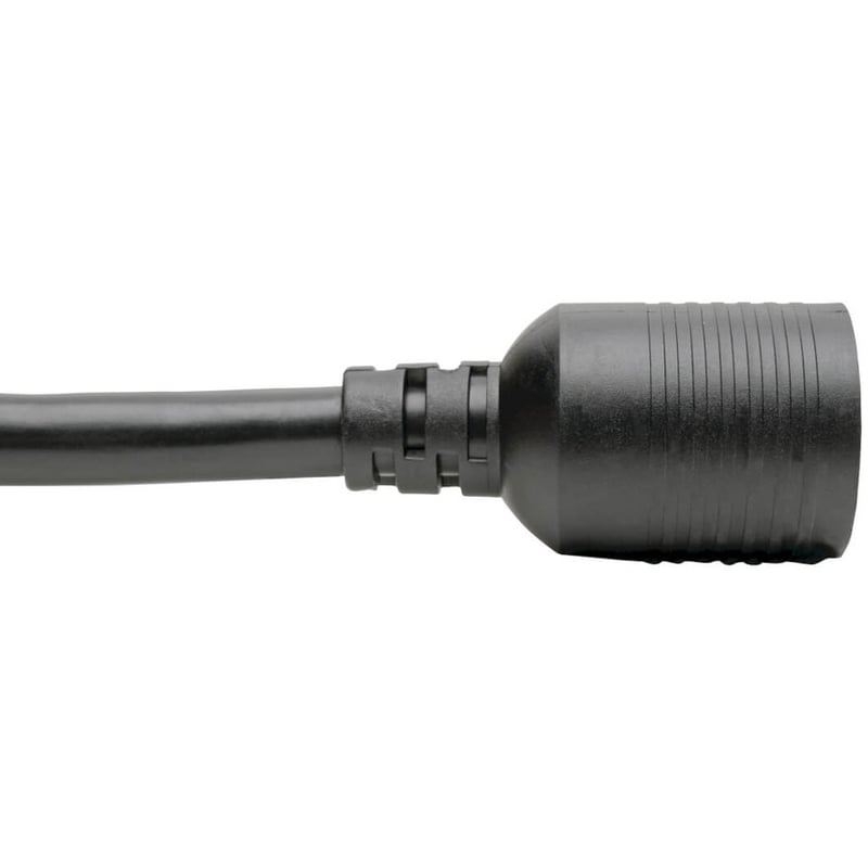 Eaton Tripp Lite Series Power Extension Cord/Splitter, NEMA L6-20P to 2x NEMA L6-20R Y Splitter, Heavy-Duty - 20A, 250V, 10 AWG, 1 ft. (0.31 m), Black - Thumbnail 4