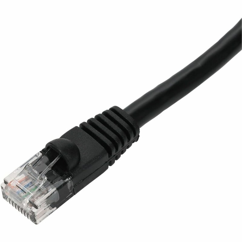 AddOn 5-Pack 3ft Black CAT 6A PVC Ethernet Cable Snagless Bubble Boot RJ-45 M/M Bulk Bag Packaged, No Twist Ties - Thumbnail 2