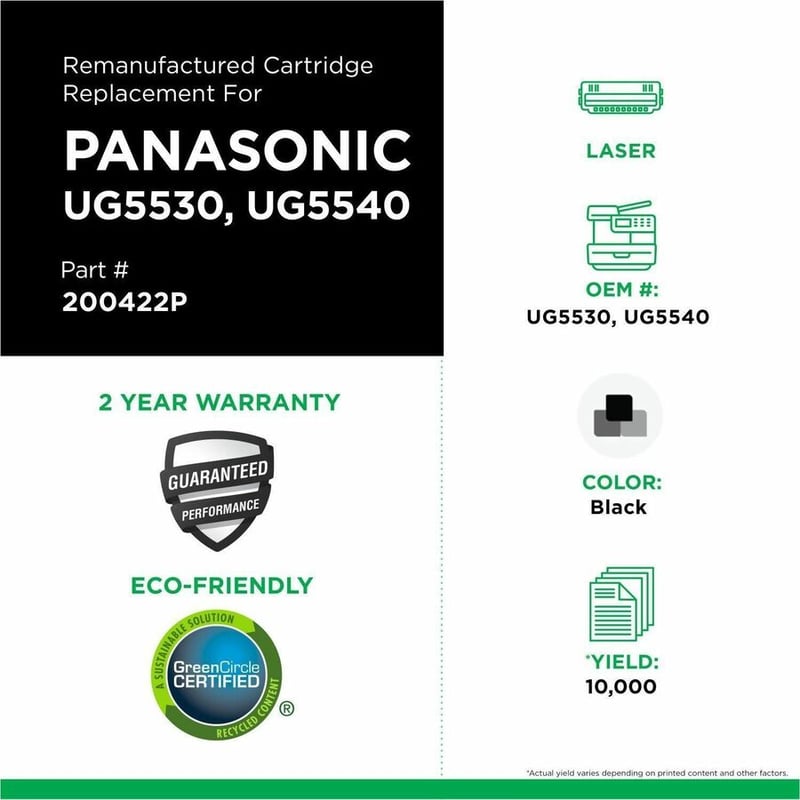 Clover Imaging Remanufactured Toner Cartridge for Panasonic UG5530/UG5540 - Thumbnail 3
