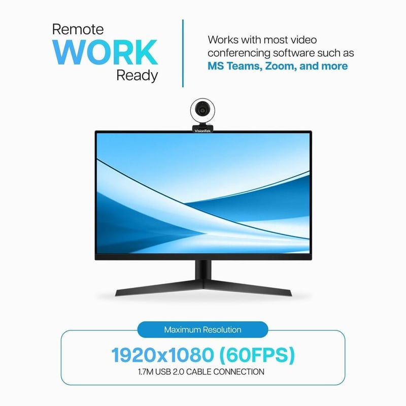 VisionTek VTWC40 Webcam - 2 Megapixel - 60 fps - USB 2.0