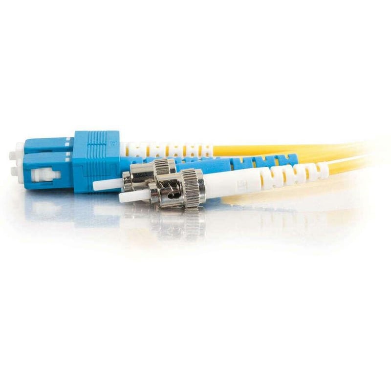 C2G-4m SC-ST 9/125 OS1 Duplex Singlemode PVC Fiber Optic Cable - Yellow - Thumbnail 4