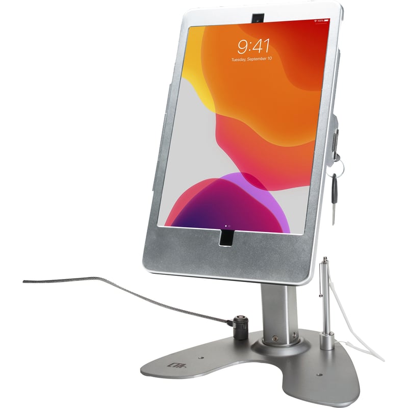 CTA Digital Dual Security Kiosk Stand with Locking Case and Cable for iPad 10.2-Inch - Thumbnail 4