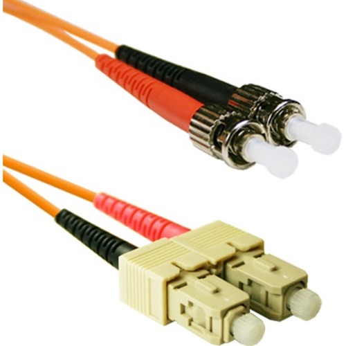 ENET 6M SC/ST Duplex Multimode 62.5/125 OM1 or Better Orange Fiber Patch Cable 6 meter SC-ST Individually Tested