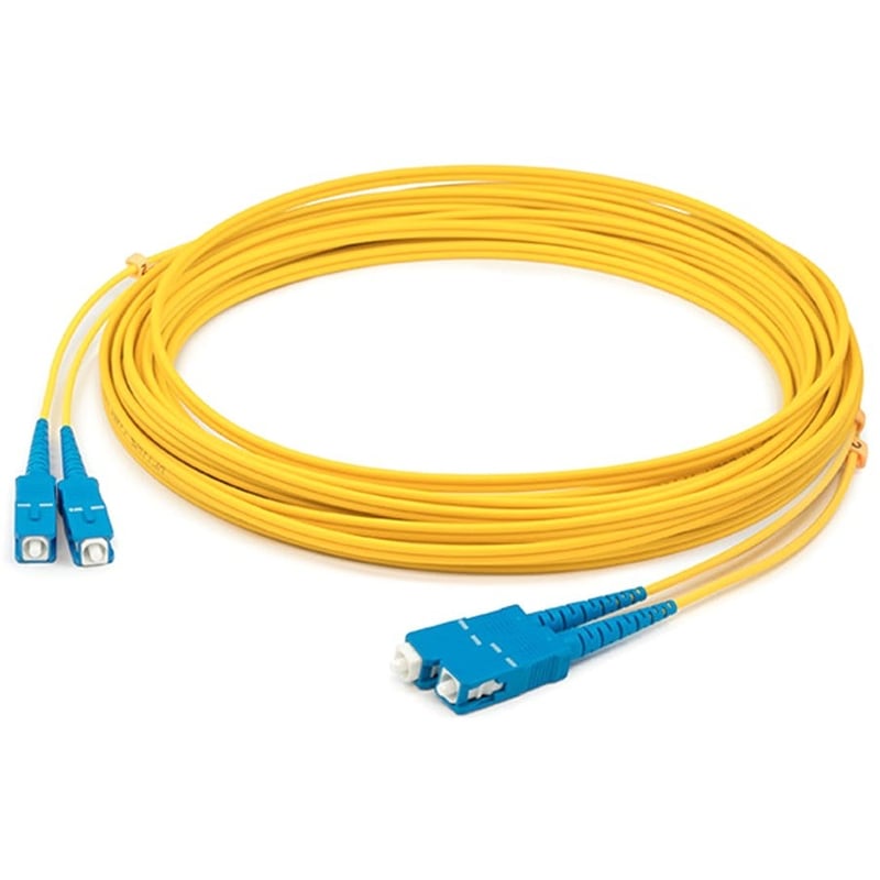 AddOn 35m SC to SC Yellow OS2 Duplex LSZH SMF Fiber Patch Cable - Thumbnail 1