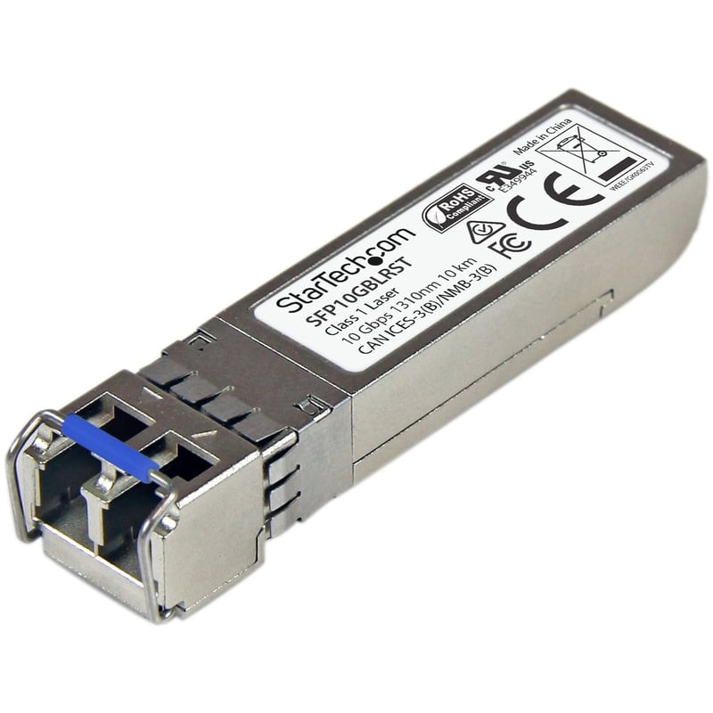 StarTech.com MSA Uncoded SFP+ Module - 10GBASE-LR - 10GE Gigabit Ethernet SFP+ 10GbE Single Mode Fiber (SMF) Optic Transceiver - 10km DDM - Thumbnail 1