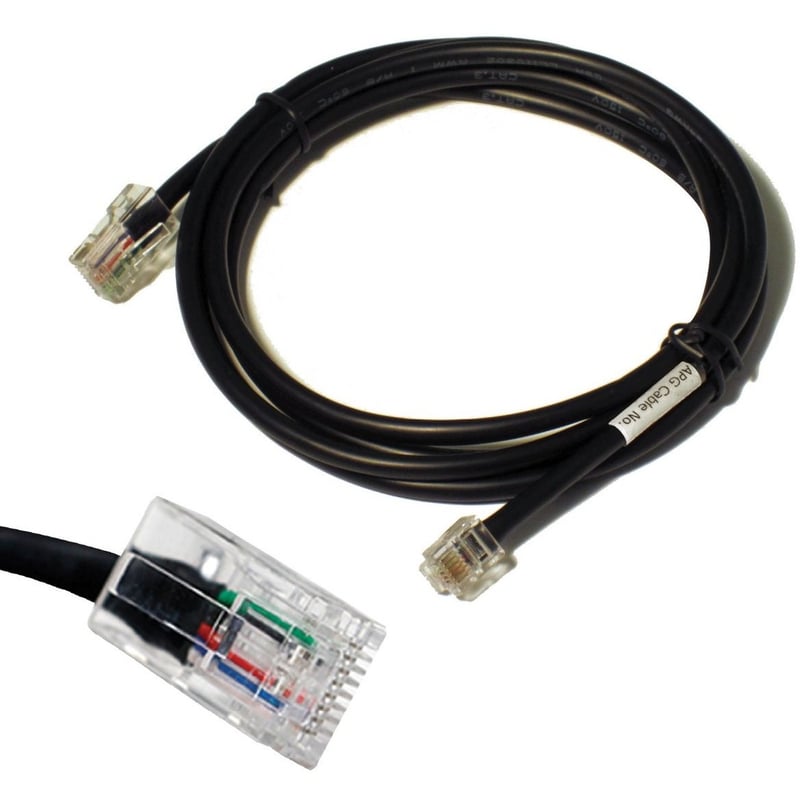 apg Printer Interface Cable | CD-102A Cable for Cash Drawer to Printer | 1 x RJ-12 Male - 1 x RJ-45 Male | Connects to EPSON and Star Printers - Thumbnail 1