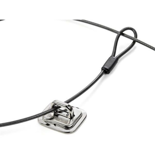 StarTech.com Laptop Cable Lock Anchor - Zinc Alloy - Computer Security Cable Anchor - Desk Mount Security Anchor Point - Screw-On Cable Lock Anchor - Thumbnail 2