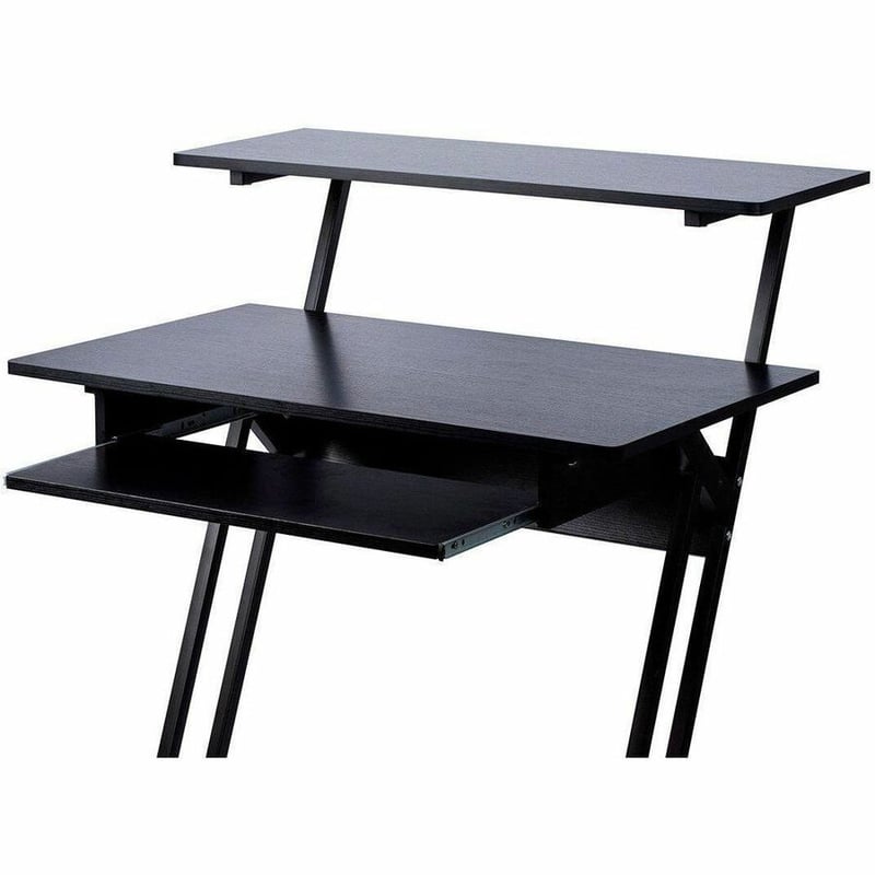 STAGE RIGHT BY MONOPRICE RECORDING STUDIO DESK WITH RAISED PLATFORM AND KEYBOARD - Thumbnail 3
