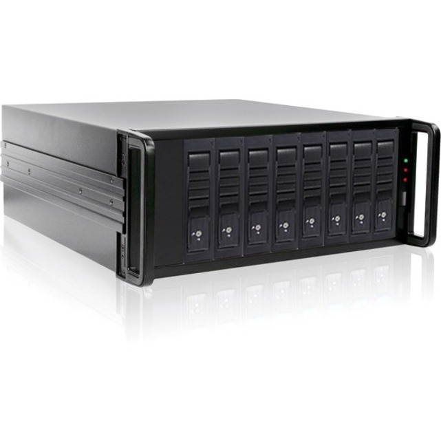 RAIDage JAGE480HDBK-DE-SEA Drive Enclosure 12Gb/s SAS, SATA/600 - Mini-SAS HD Host Interface - 4U Rack-mountable - Black - Thumbnail 2