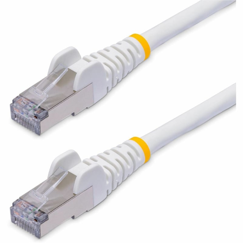 StarTech.com 15ft White CAT8 Ethernet Cable, Snagless RJ45, 25G/40G 2000MHz, 100W PoE, S/FTP, 26AWG Pure Bare Copper, LSZH Network Patch Cord - Thumbnail 1