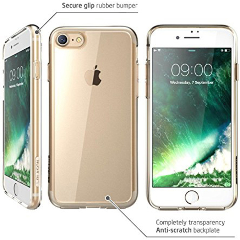 IPHONE8-HALO-CLEAR/GOLD - Thumbnail 3