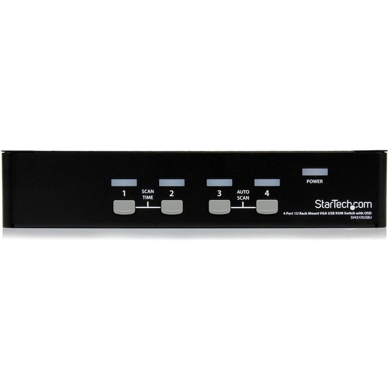 StarTech.com 4 Port 1U Rackmount USB KVM Switch with OSD - Thumbnail 2