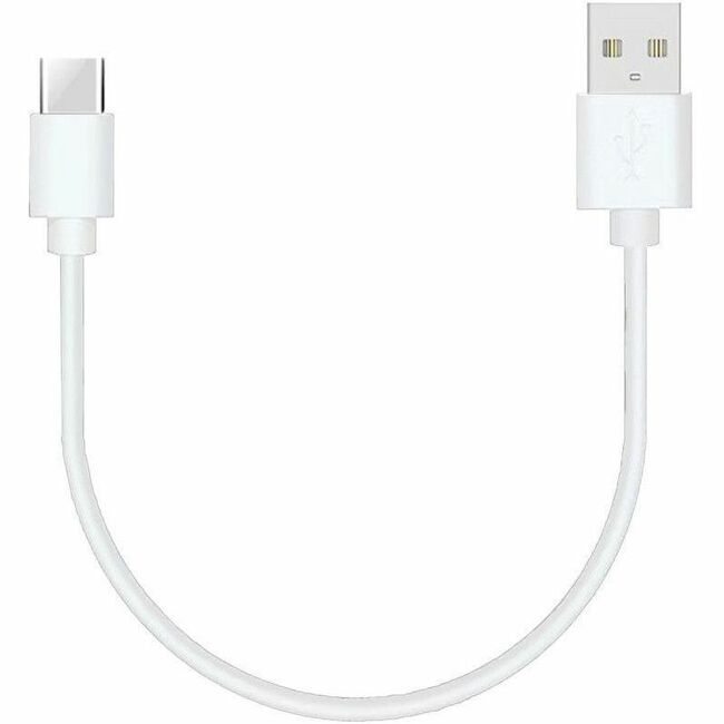 1FT USBA TO USBC ADAPTER CABLE WHITE CHARGE DATA TRANSFER CABLE - Thumbnail 1