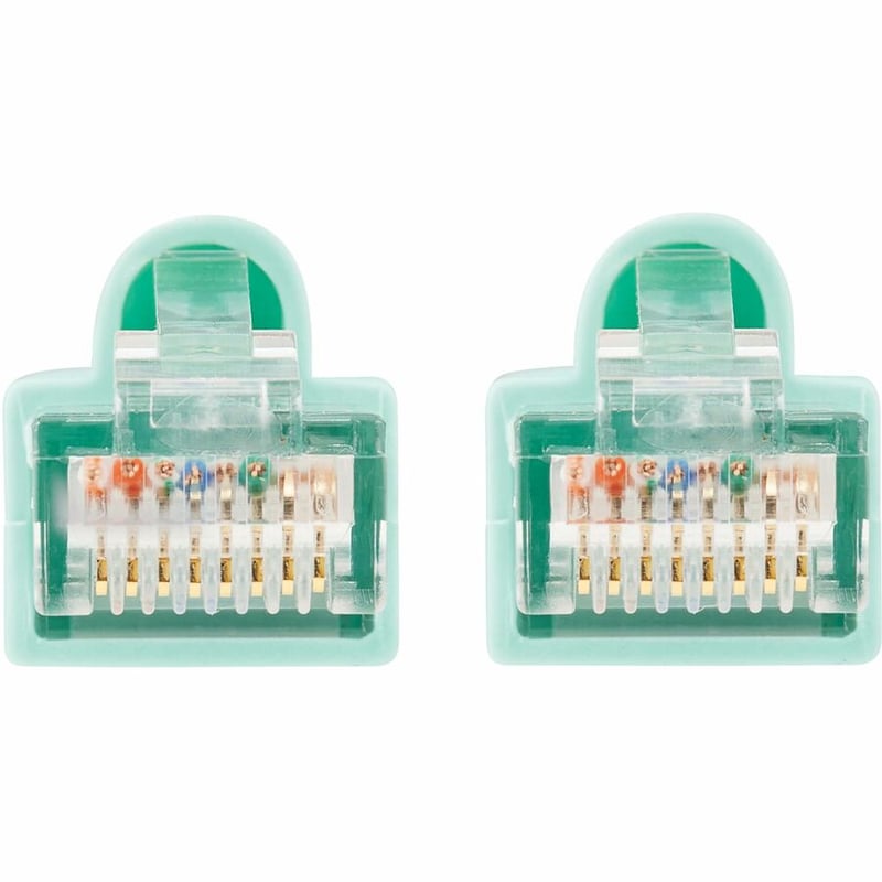 Eaton Tripp Lite Series Cat6a 10G Snagless UTP Ethernet Cable (RJ45 M/M), Aqua, 25 ft. (7.62 m) - Thumbnail 3