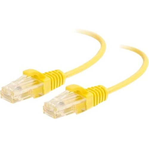 Legrand 2ft Q-Series Slim Snagless CAT 6 Unshielded (UTP) Ethernet Network Cable Yellow