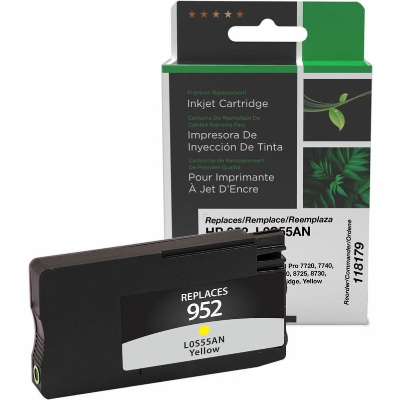 Clover Imaging Remanufactured Yellow Ink Cartridge for HP 952 (L0S55AN) - Thumbnail 1