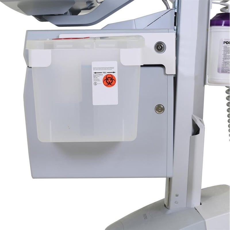 Ergotron Mounting Bracket for Drawer, Medical Cart - White - TAA Compliant - Thumbnail 2
