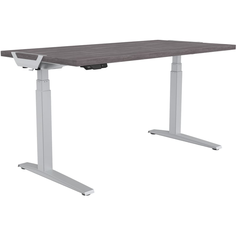 Fellowes High Pressure Laminate Desktop Gray Ash - 48"x24" - Thumbnail 2