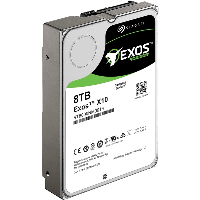 SEAGATE EXOS X10 8TB 7200RPM SATA-6GBPS 256MB BUFFER 512E - Thumbnail 3