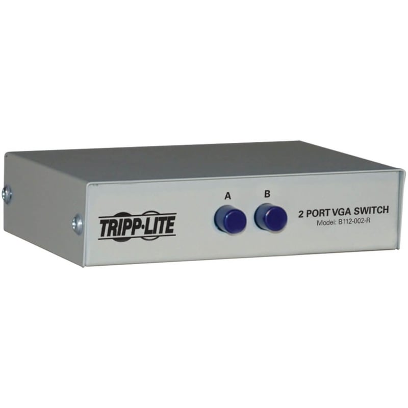 Tripp Lite by Eaton 2-Port Manual VGA/SVGA Video Switch 3x HD15F Metal - Thumbnail 1