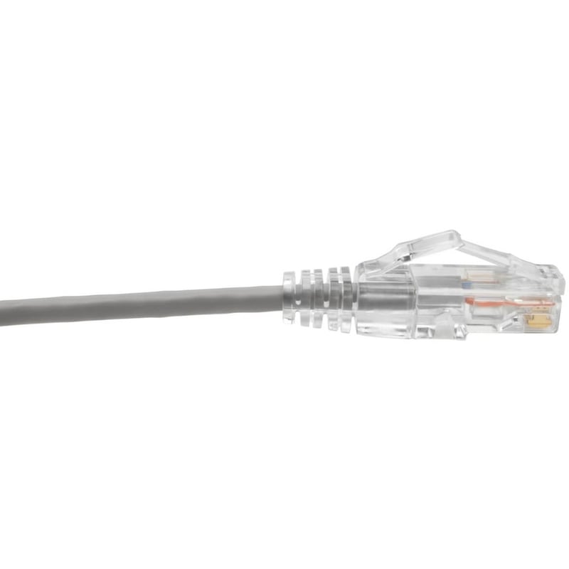 Eaton Tripp Lite Series Cat6 Gigabit Snagless Slim UTP Ethernet Cable (RJ45 M/M), PoE, Gray, 2 ft. (0.61 m) - Thumbnail 4