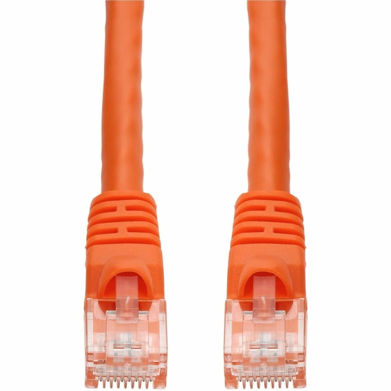 AddOn 20ft Orange CAT 5E PVC Ethernet Cable Snagless Bubble Boot RJ-45 M/M - Thumbnail 1