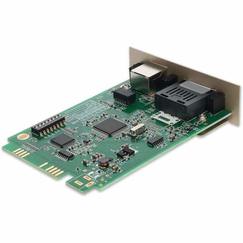 AddOn 10/100Base-TX(RJ-45) to 100Base-BXD(SC) SMF 1310nmTX/1550nmRX 20km Media Converter Card for our rack or Standalone Systems - Thumbnail 2