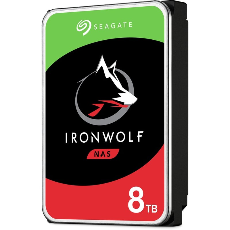 Seagate IronWolf ST8000VN004 8 TB Hard Drive - 3.5" Internal - SATA (SATA/600) - Conventional Magnetic Recording (CMR) Method - Thumbnail 2