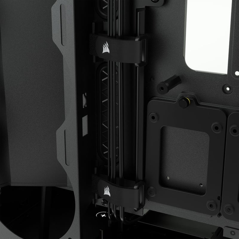 Corsair iCUE 5000X RGB Tempered Glass Mid-Tower ATX PC Smart Case - Black
