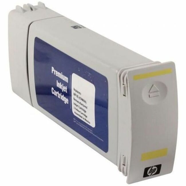 WF Remanufactured High Yield Yellow Wide Format Ink Cartridge for HP 91 (C9469A) - Thumbnail 1