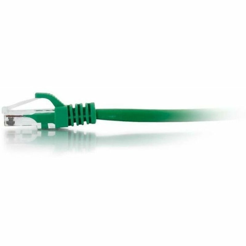 Quiktron 3ft Q-Series Cat6a Snagless (UTP) Ethernet Network Patch Cable, CM Rated - Green - Thumbnail 1
