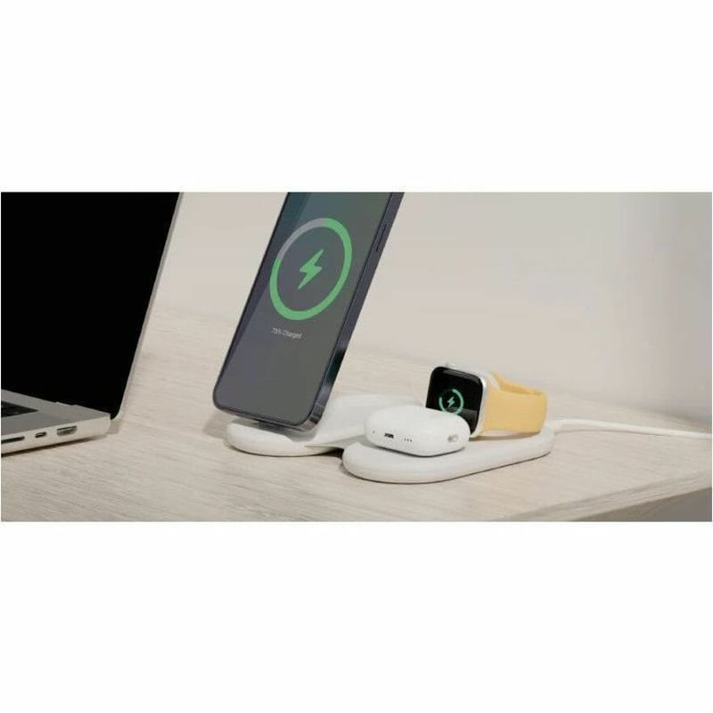 ALOGIC PACKAWAY 3IN1 QI2 WIRELESS CHARGING STAND - WHITE - Thumbnail 4