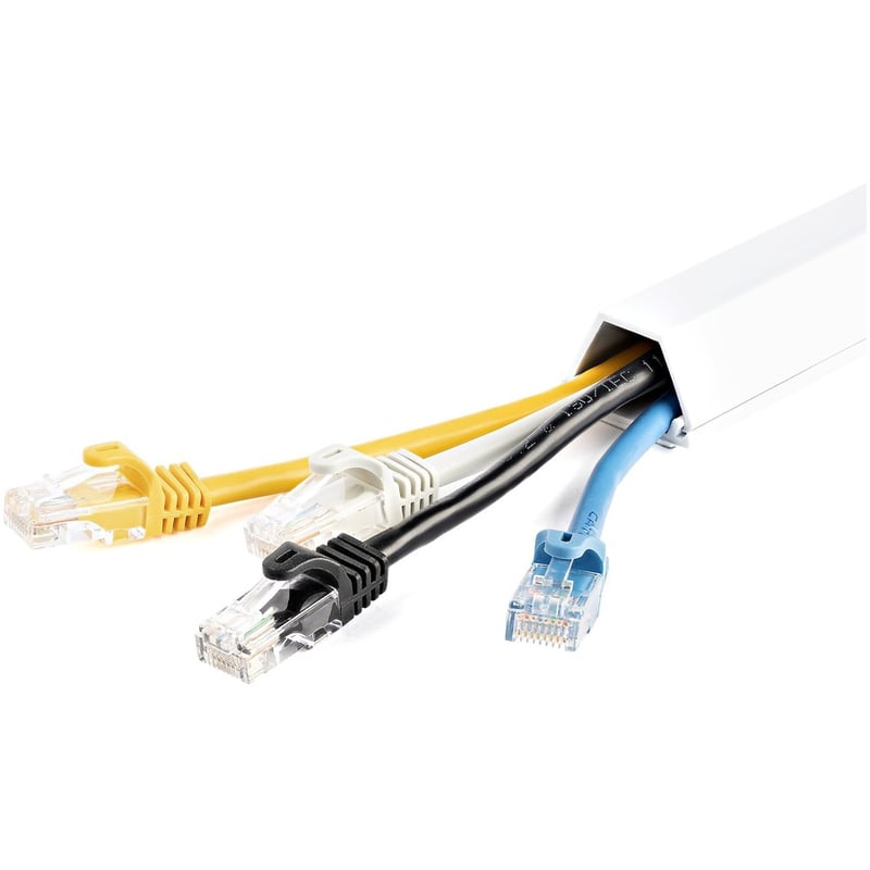 StarTech.com 6 ft 2 Piece Cable Raceway Duct - White - Thumbnail 5