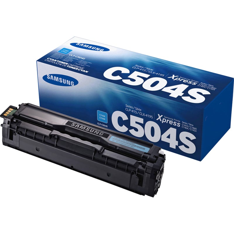 HP CLT-C504S (SU029A) Laser Toner Cartridge - Cyan - 1 Each - Thumbnail 2