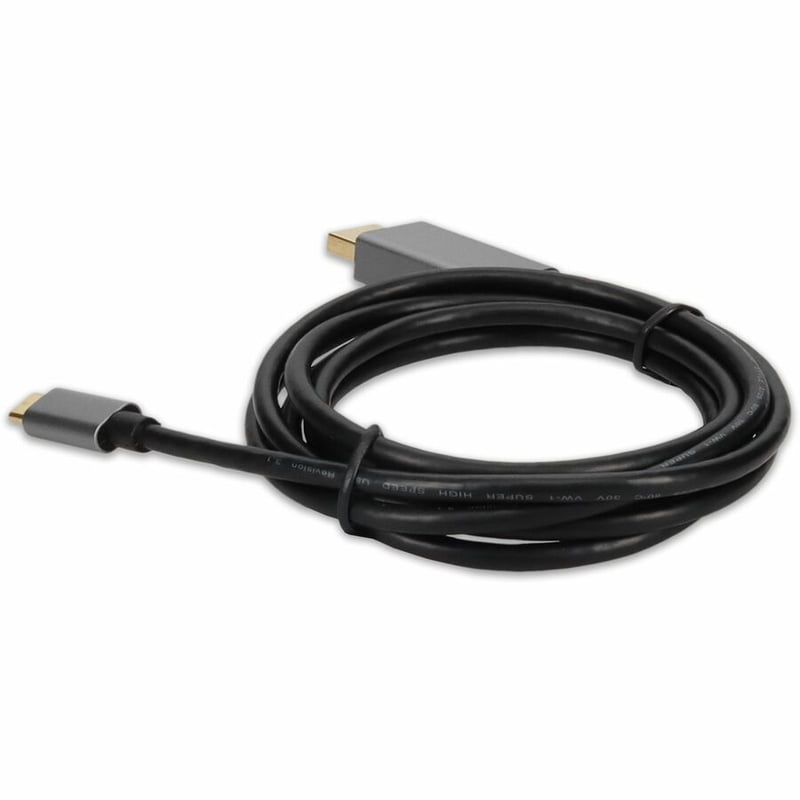 AddOn USB-C Male to DisplayPort Male Adapter with Aluminum Housing - Thumbnail 3