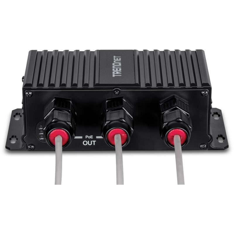 TRENDnet 2-Port Industrial Outdoor Gigabit UPoE Extender, Extends 100m- Total Distance Up to 200m (656'), Supports PoE (15.4W), PoE+(30W), UPoE(60W), IP67 Housing, TI-EU120 - Thumbnail 5