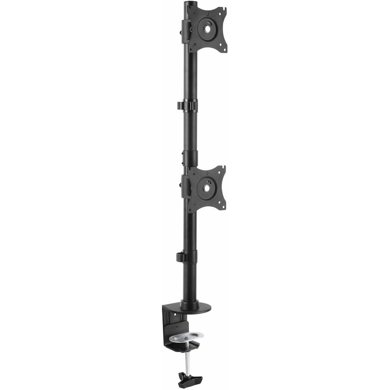 StarTech.com Desk Mount Dual Monitor Mount, Vertical, Steel Dual Monitor Arm, For VESA Mount Monitors up to 27" (22lb/10kg), Adjustable - Thumbnail 1
