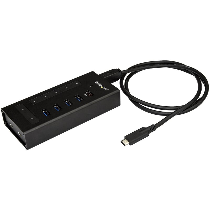 StarTech.com 7 Port USB C Hub - 2x USB-C & 5x USB-A - Mountable Metal USB 3.0 Type-C Hub - 5Gbps USB 3.2 Gen 1 - Self Powered - BC 1.2 - Thumbnail 1