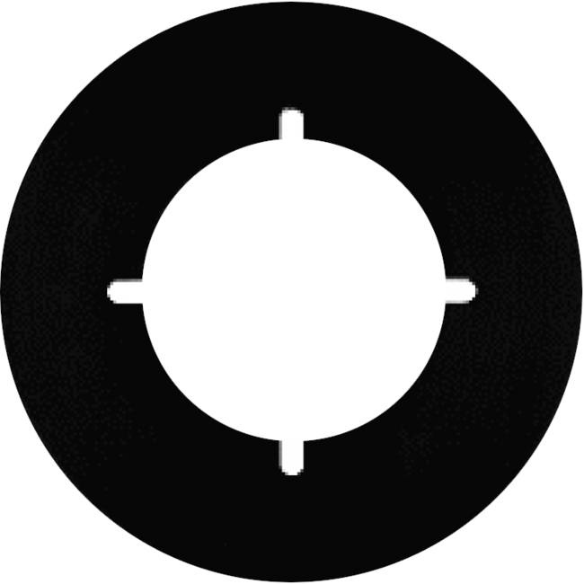 Alpha AP-4 Mounting Plate for Intercom System - Black Anodized