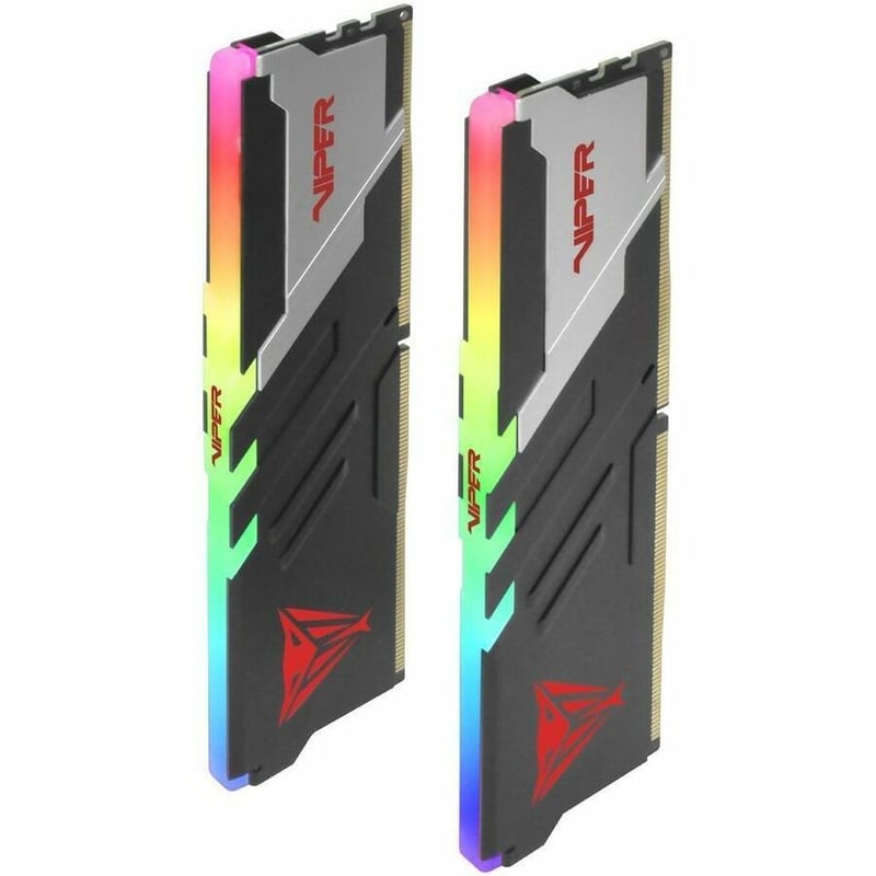 PATRIOT VIPER VENOM DDR5 64GB 5200MT/S RGB CL40 BLK/SIR HS DUAL KIT - Thumbnail 3