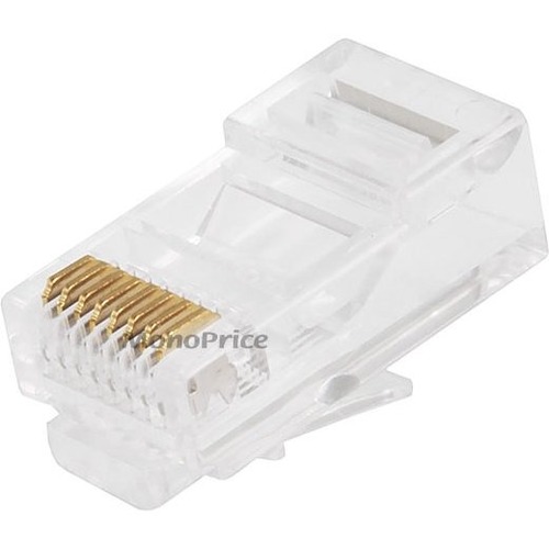 RJ-45 PLUGS  - 100 PK SOLID CABLE