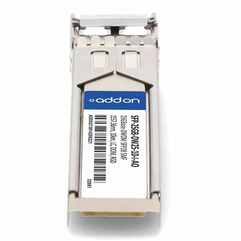 AddOn MSA and TAA 25GBase-DWDM SFP28 Transceiver C-Band 100GHz (SMF, 1557.36nm, 10km, LC, DOM, -40 to 85C) - Thumbnail 4