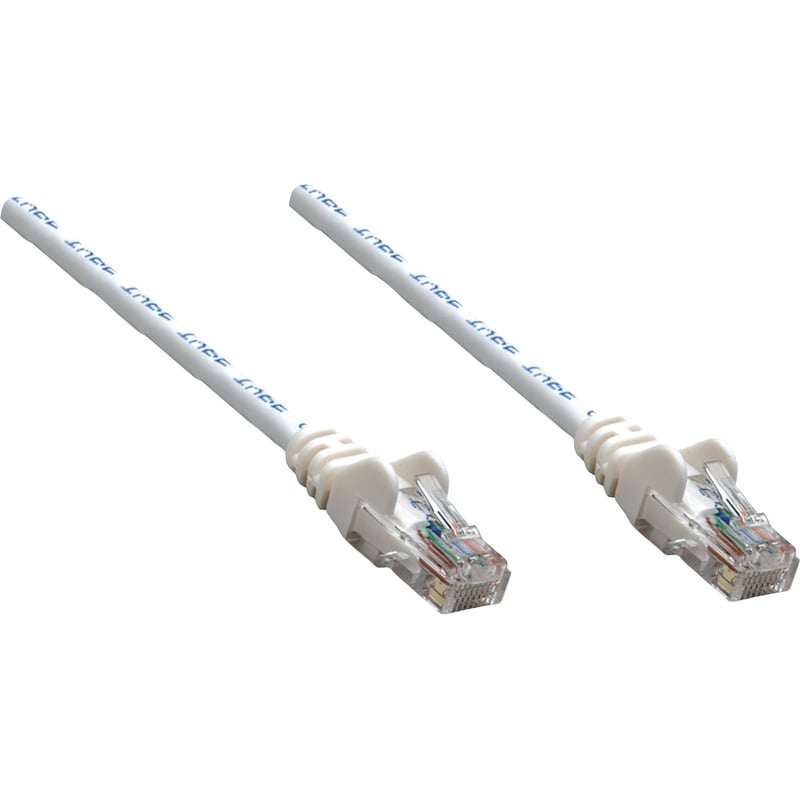 Intellinet Network Solutions Cat5e UTP Network Patch Cable, 100 ft (30 m), White - Thumbnail 1