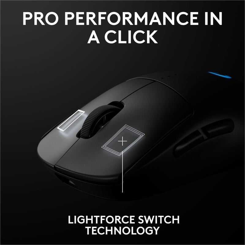 PRO 2 WIRELESS MOUSE - BLACK LOGITECH G - Thumbnail 4