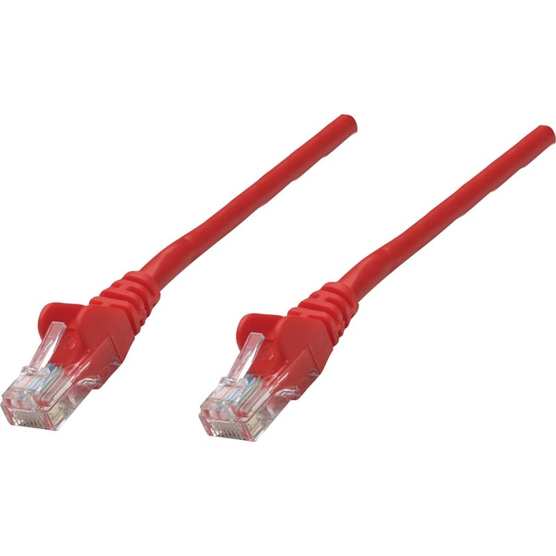 Intellinet Network Solutions Cat5e UTP Network Patch Cable, 25 ft (7.5 m), Red - Thumbnail 5