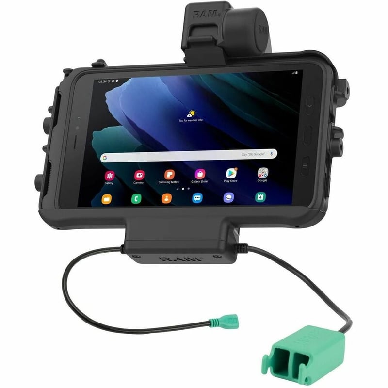 RAM Mounts Low-Profile Power + Dual USB Dock for Tab Active3 - Thumbnail 5