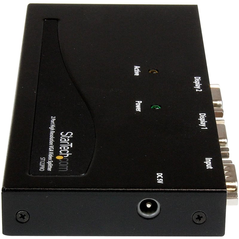 StarTech.com 2 Port High Resolution VGA Video Splitter - 350 MHz - Thumbnail 2