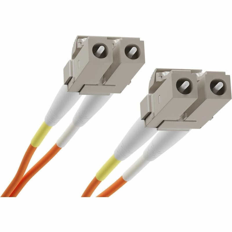 4 METER LC-LC OM1 1GIG FIBER OPTIC CABLE, ORANGE, OFNR, 62.5/125 FIBER, MULTIMOD - Thumbnail 2